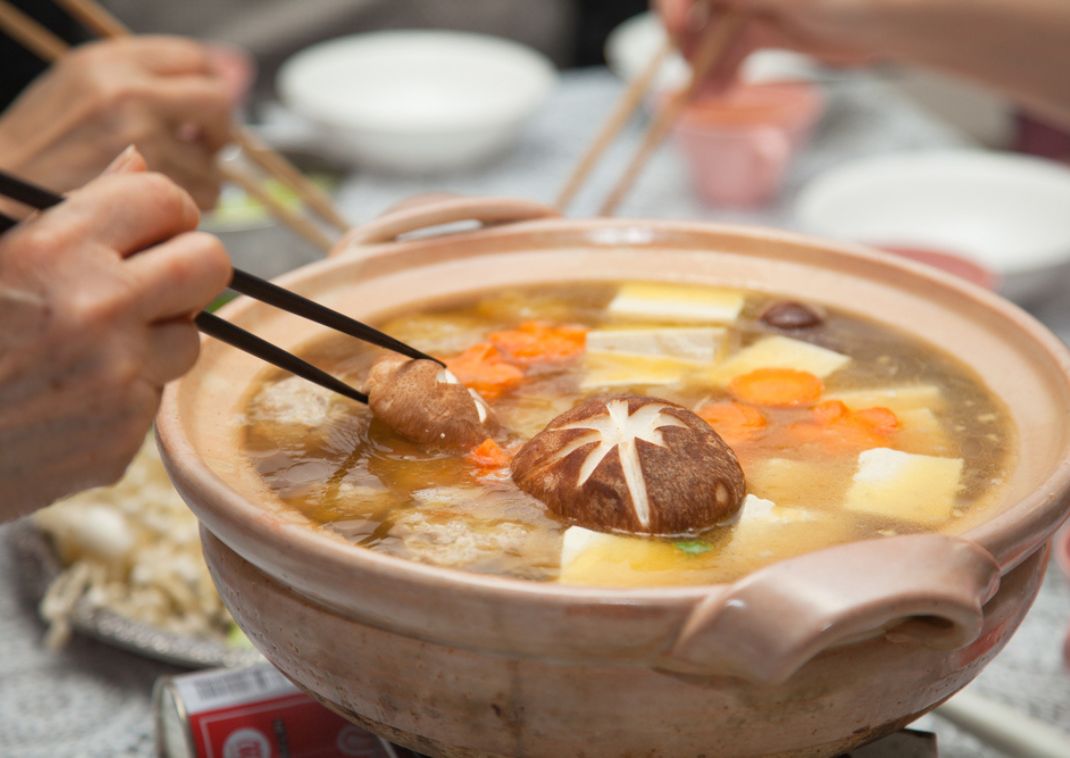 Guiso de nabe, típico en invierno en Japón