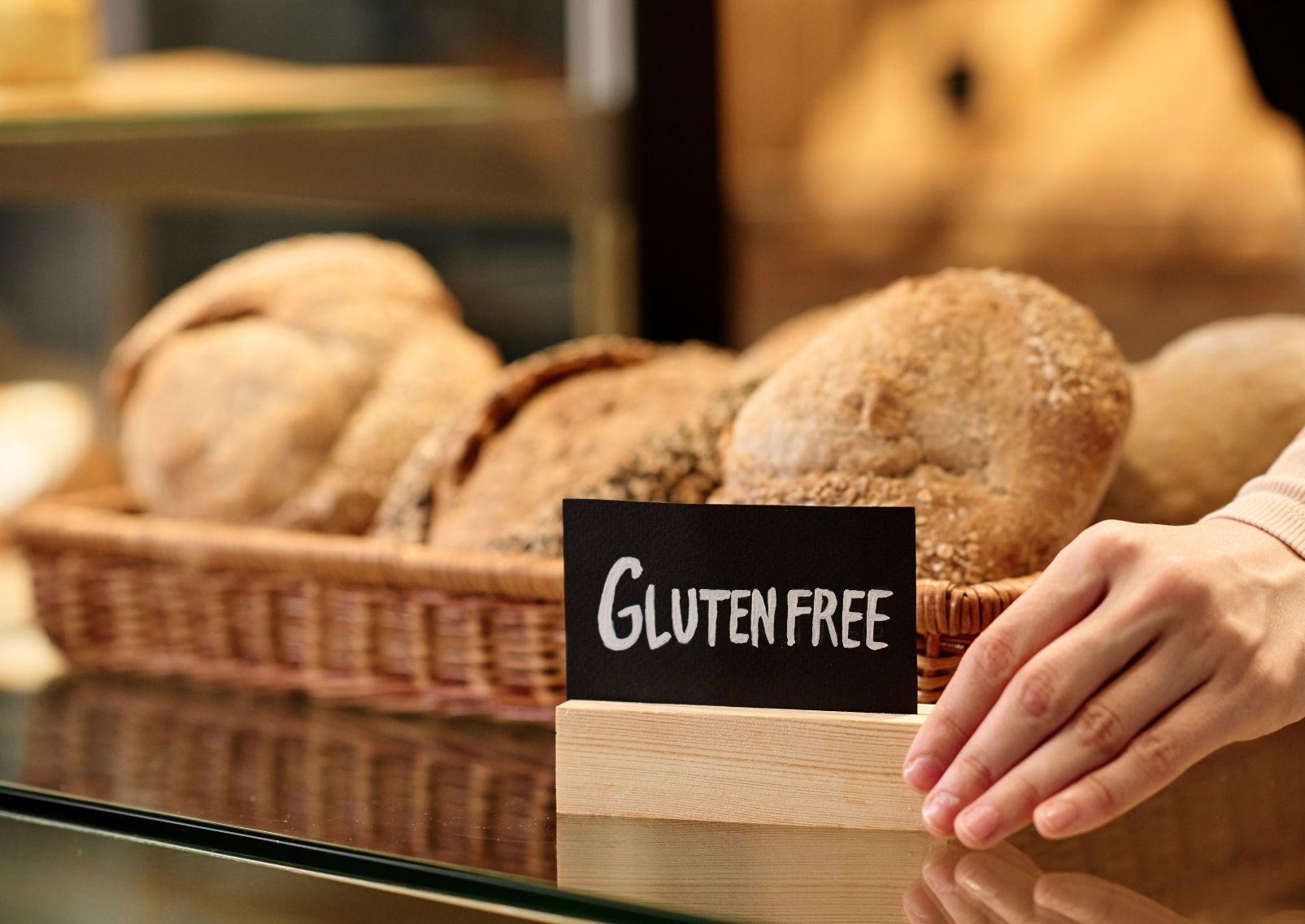 Pan sin gluten en una panadería, Japón