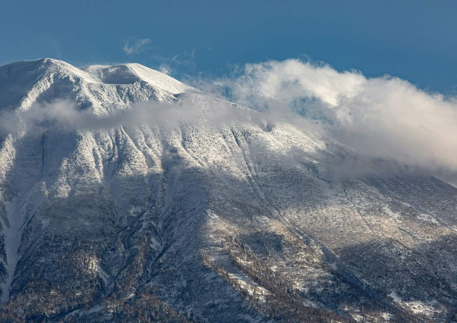 Monte Yotei de Niseko en invierno, Hokkaido, Japón