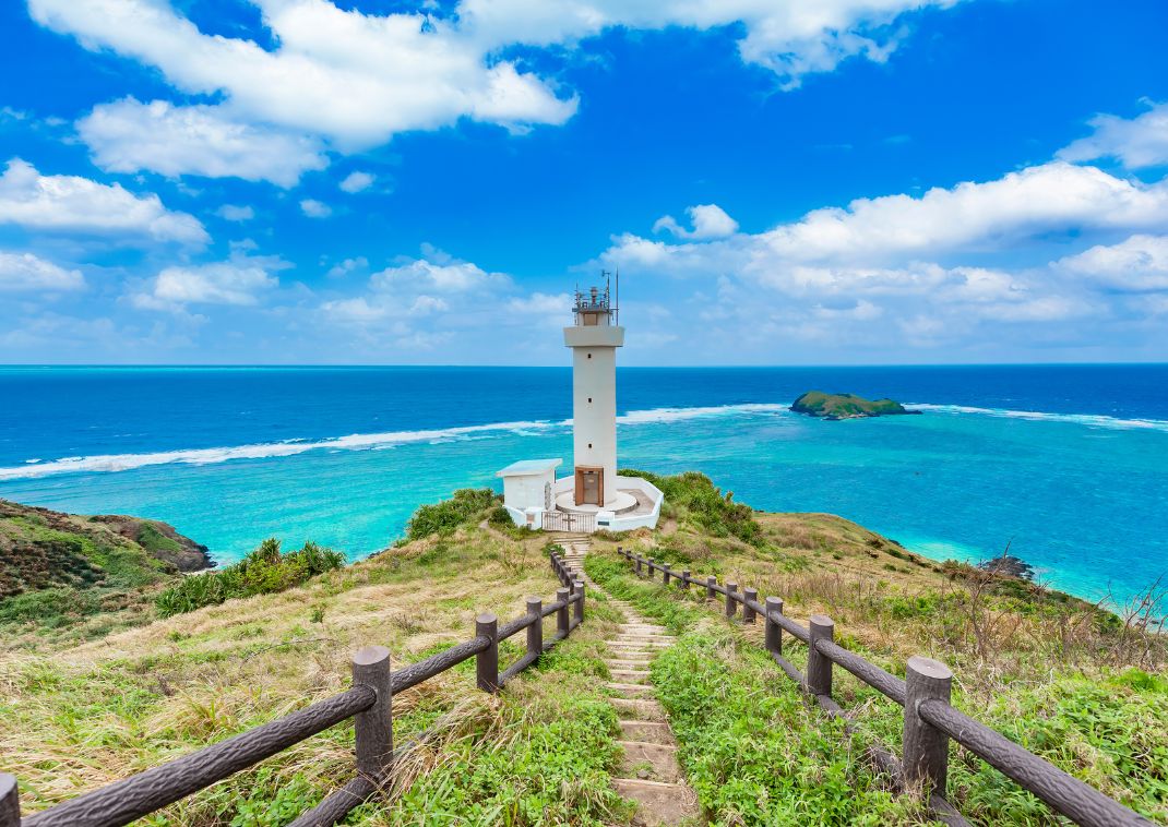 Faro de Hirakubo, Isla de Ishigaki, Okinawa, Japón