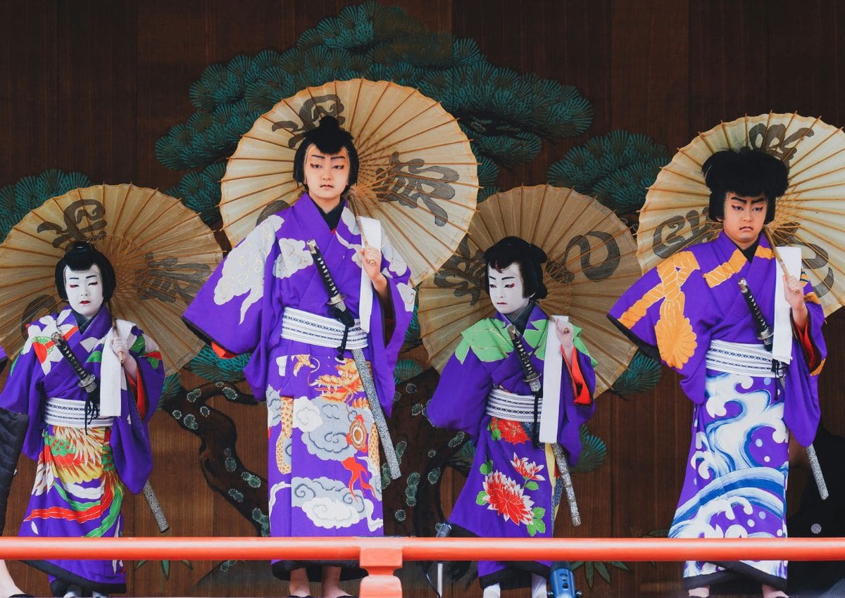 Festival de Kabuki con niños en Asakusa, Tokyo