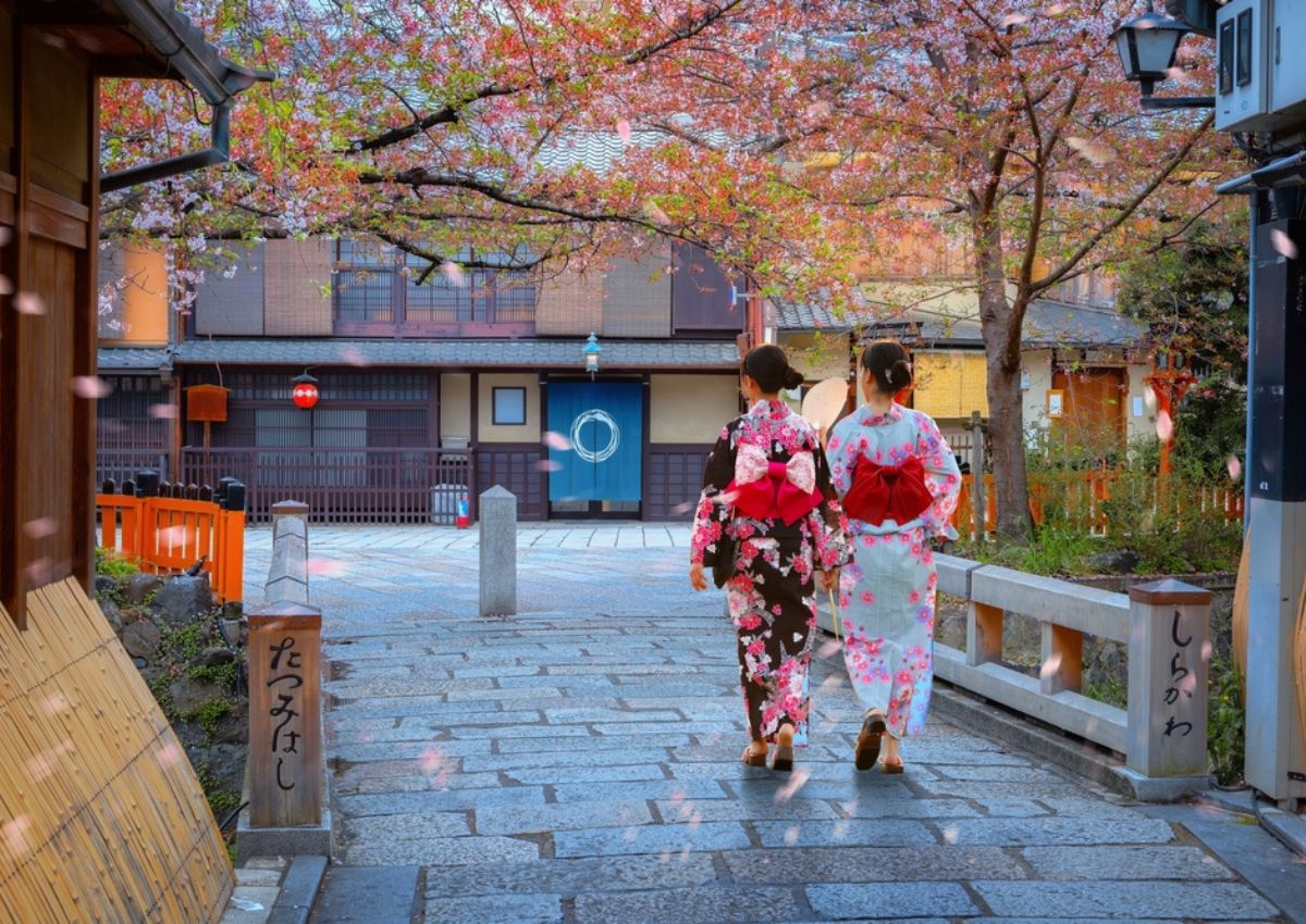 Jardín zen en Kioto, Japón