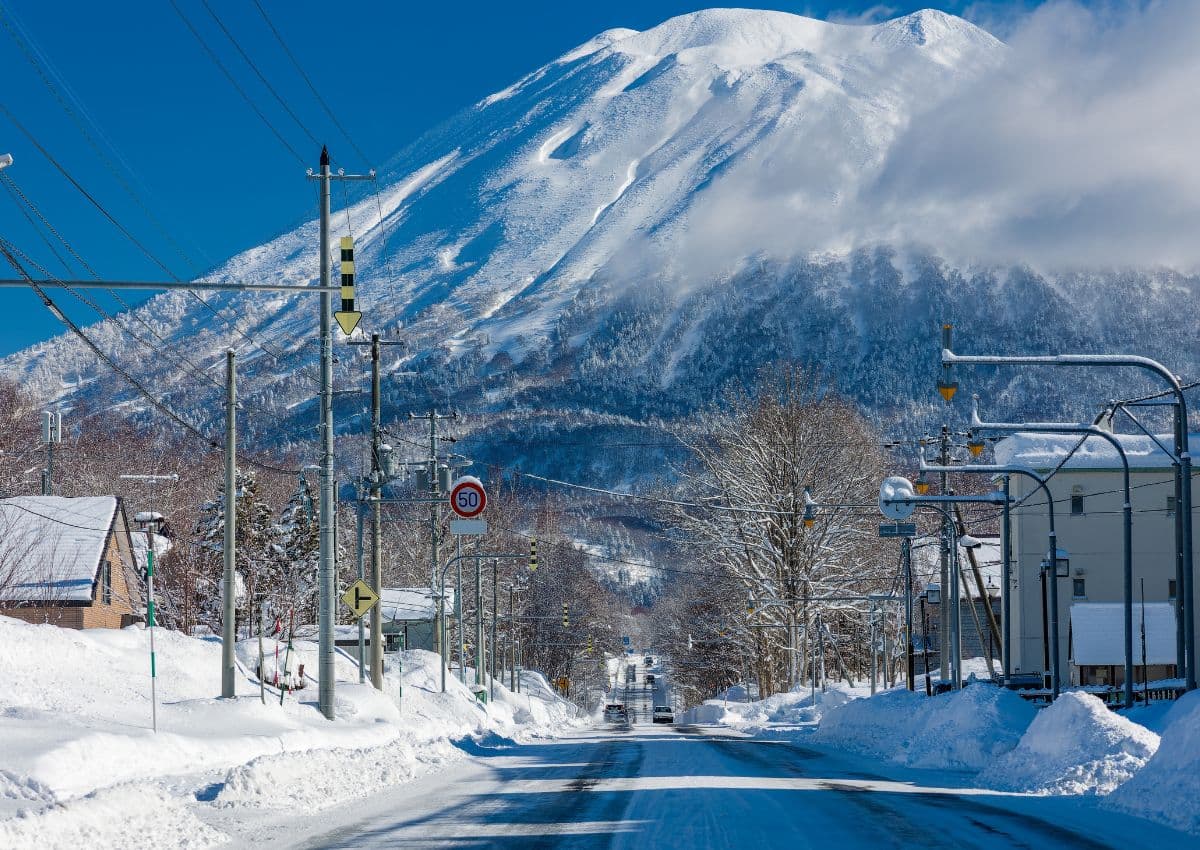 Caminos nevados en Niseko