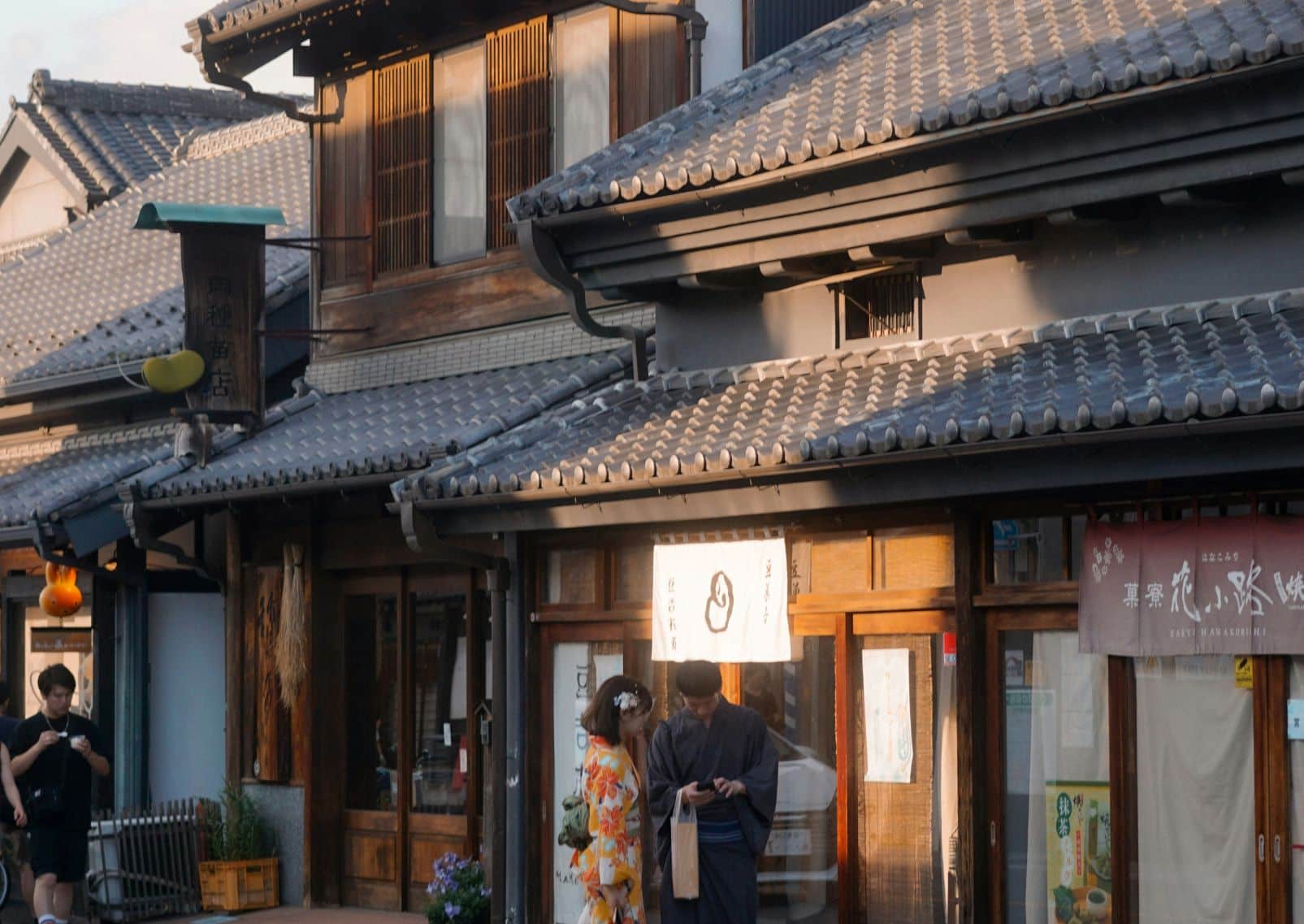 Turistas en Kawagoe, Saitama, Japón