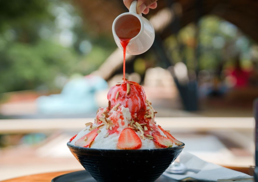 Helado raspado japonés, kakigori, Japón