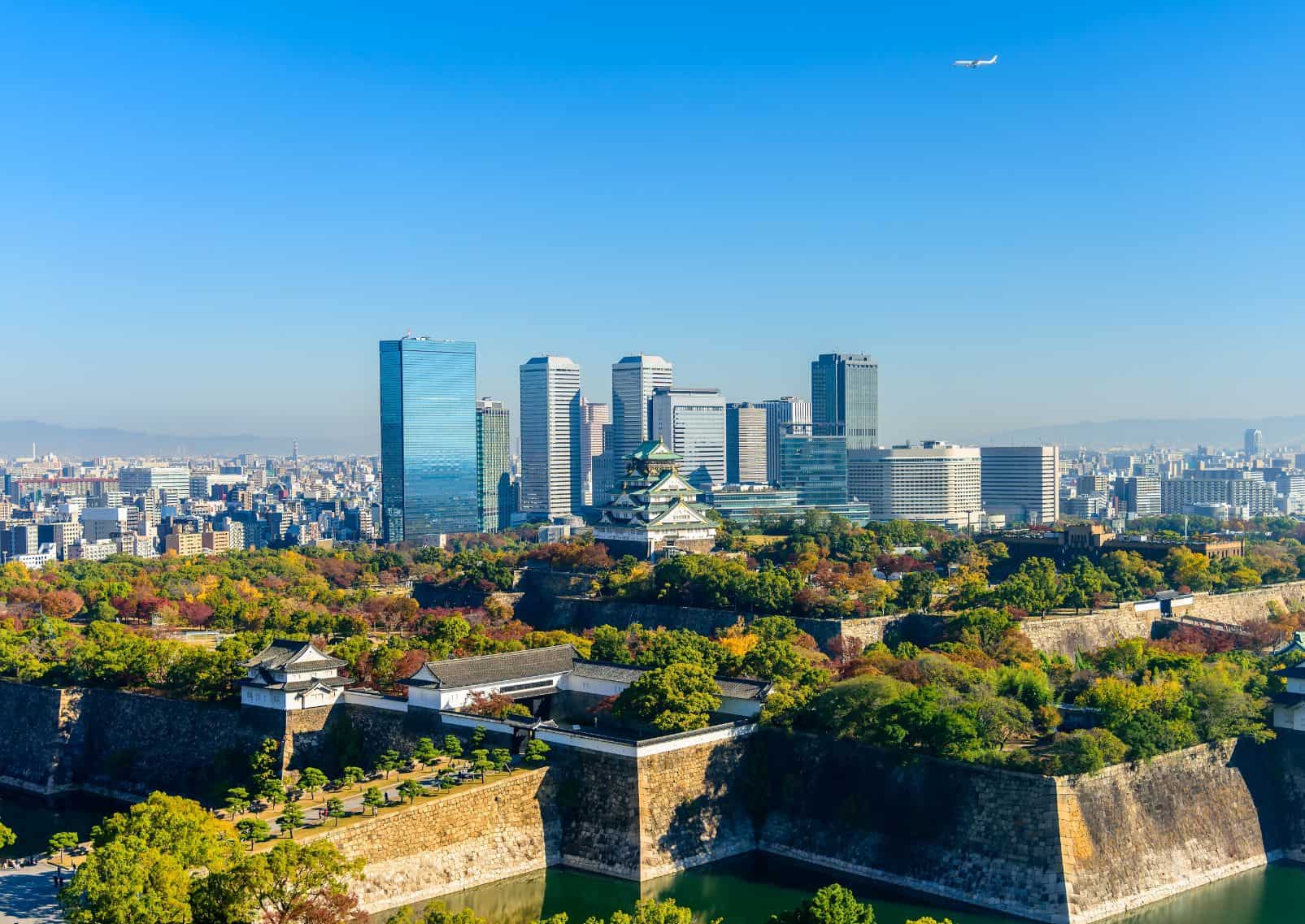 Vista de la ciudad de Osaka