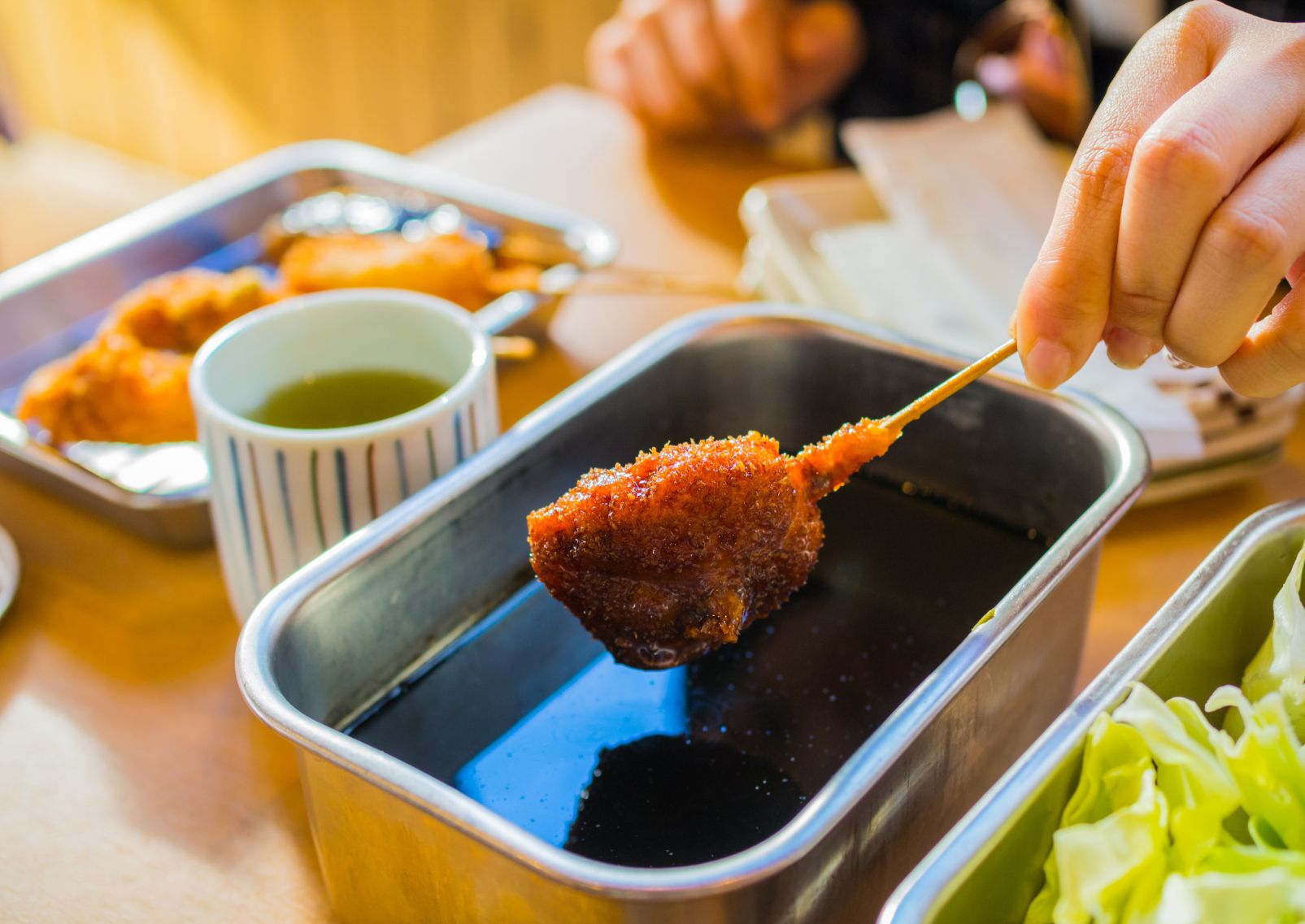 Kushikatsu, plato japonés, Japón