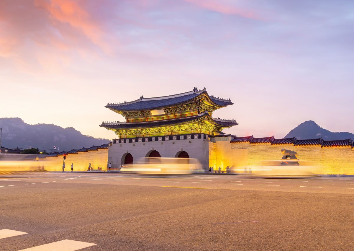 Palacio de Gyeongbokgung en Seúl, Corea del Sur