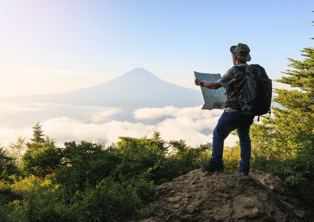 Senderismo y vista al Monte Fuji