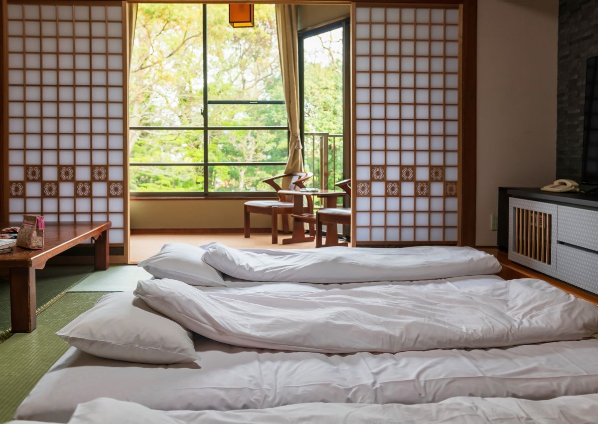Habitación en ryokan tradicional japonés