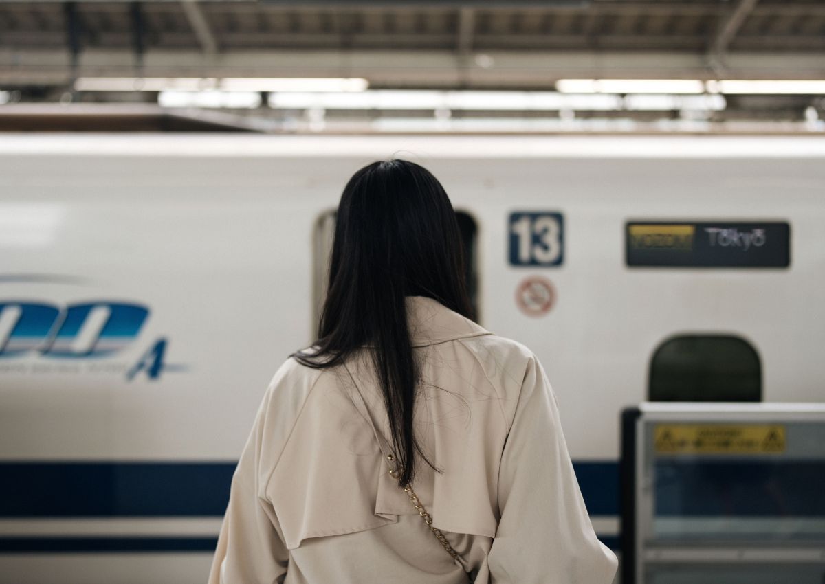 Tren bala Shinkansen frente al monte Fuji