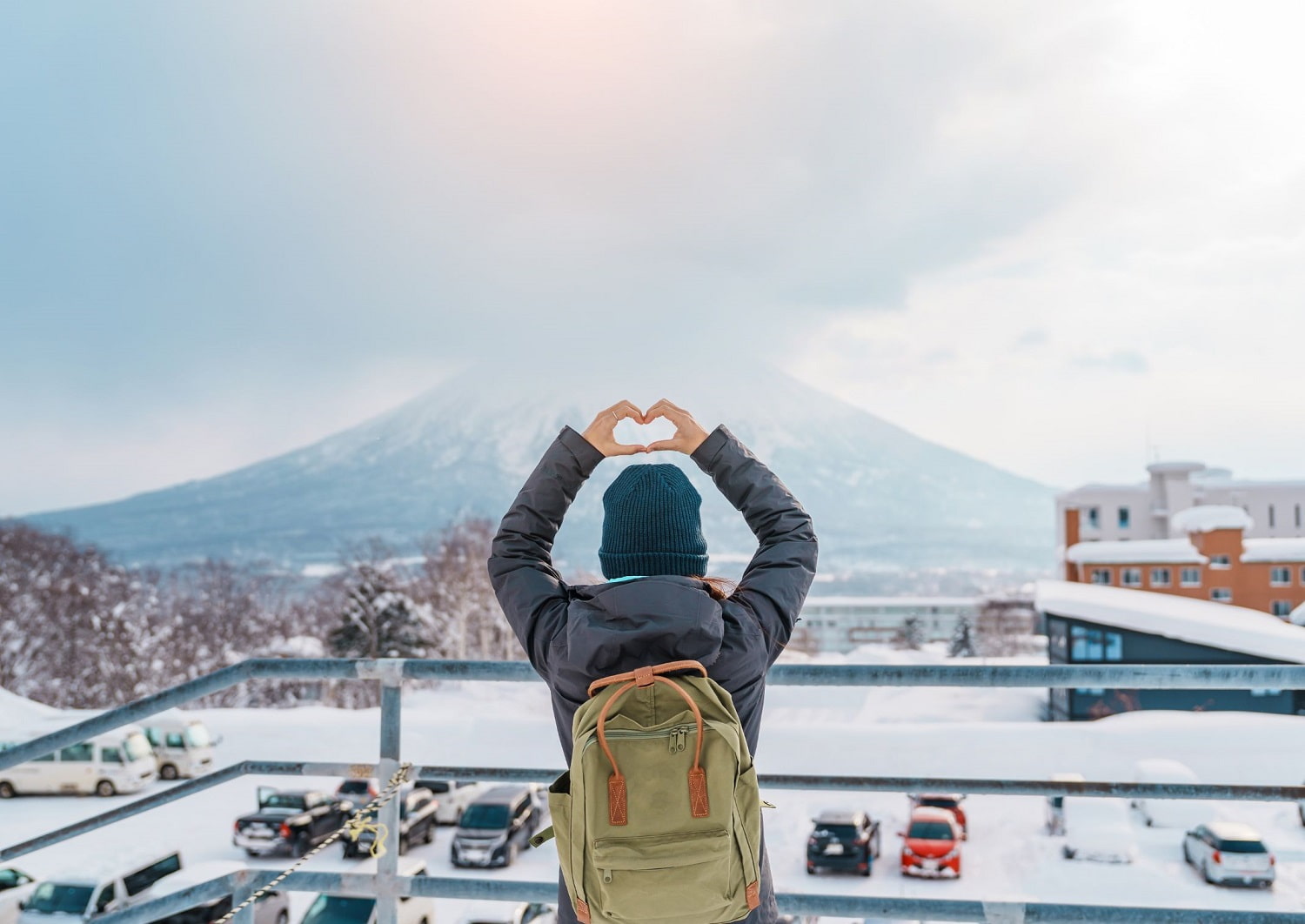Mujer en Niseko, Hokkaido, Japón