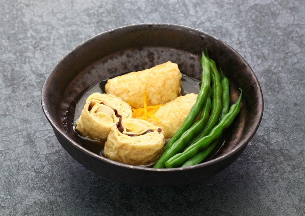 Yuba Maki japonés elaborado con soja