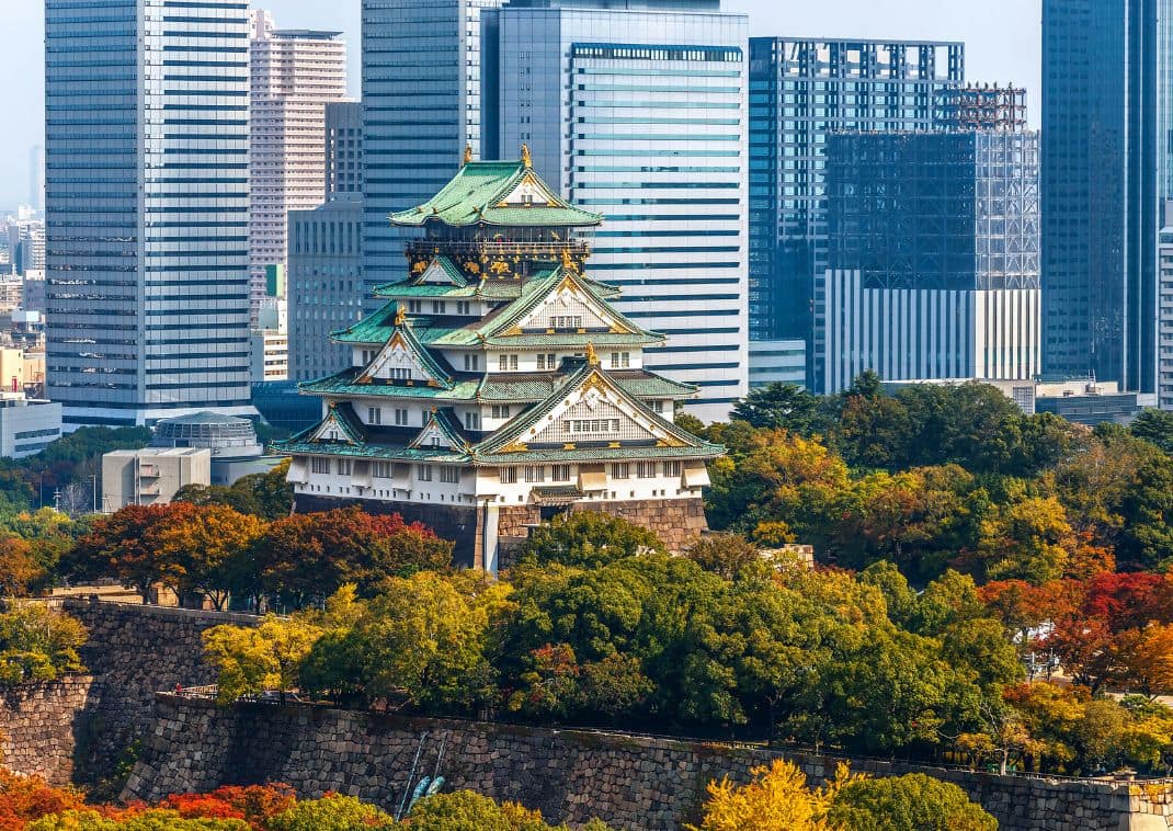 Castillo de Osaka, en Japón.