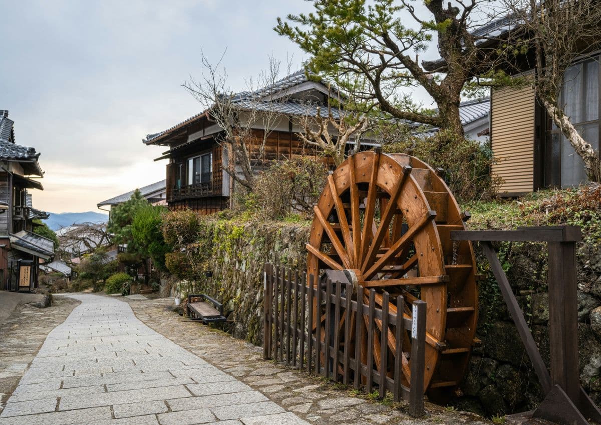 Fragmento de la ruta Nakasendo en la prefectura de Gifu