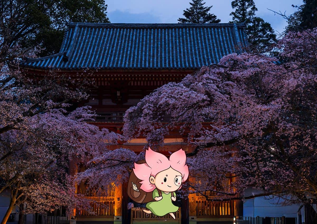 Mono-chan embarcándose en una aventura en Japón.