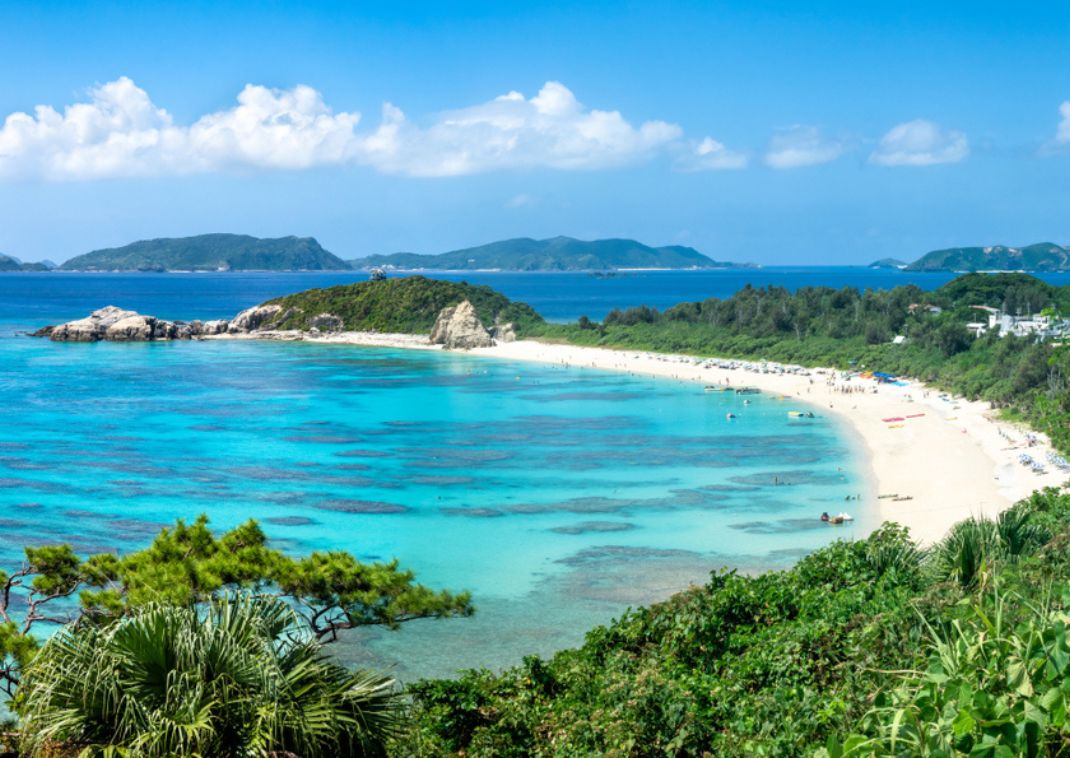 Playa Aharen, isla Tokashiki, Okinawa.