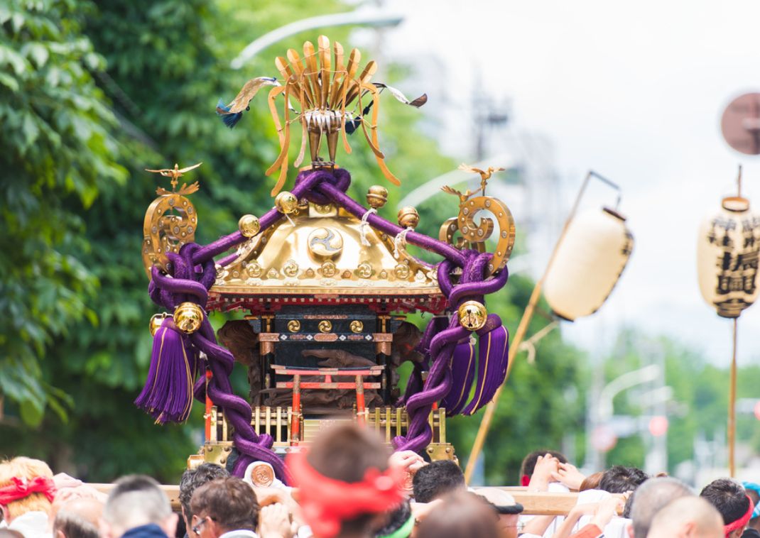 Festival Tenjin, Osaka, Japón 