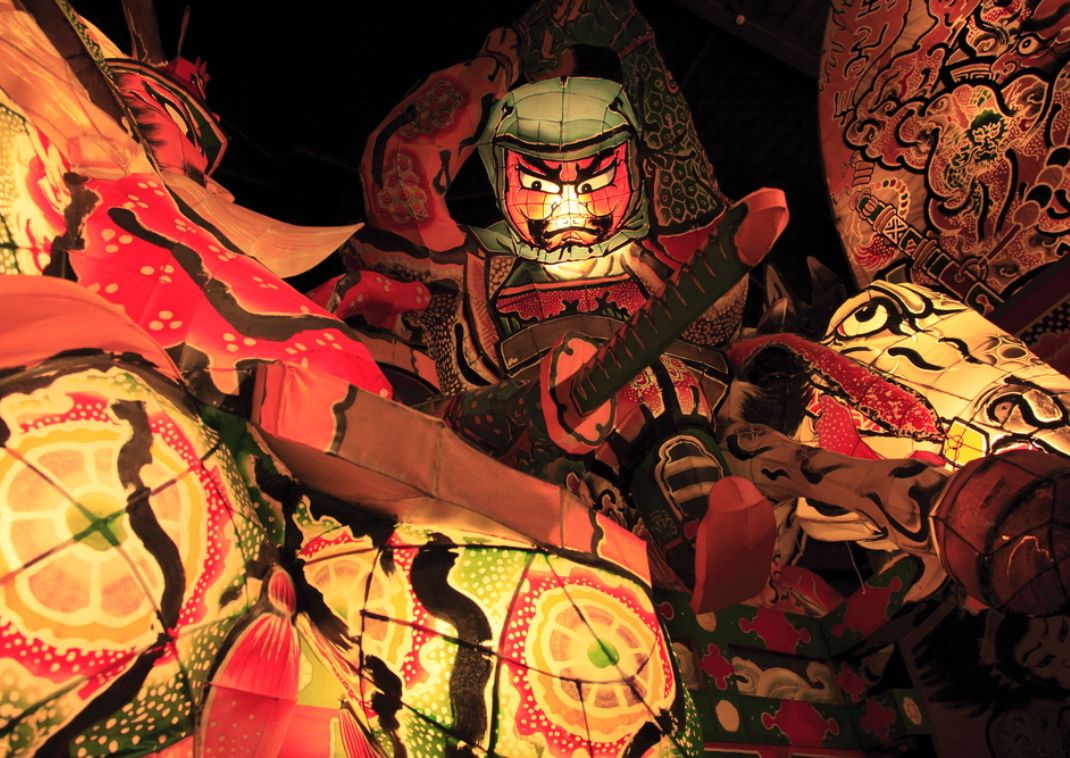 Carroza del Festival Nebuta, Aomori, Japón 