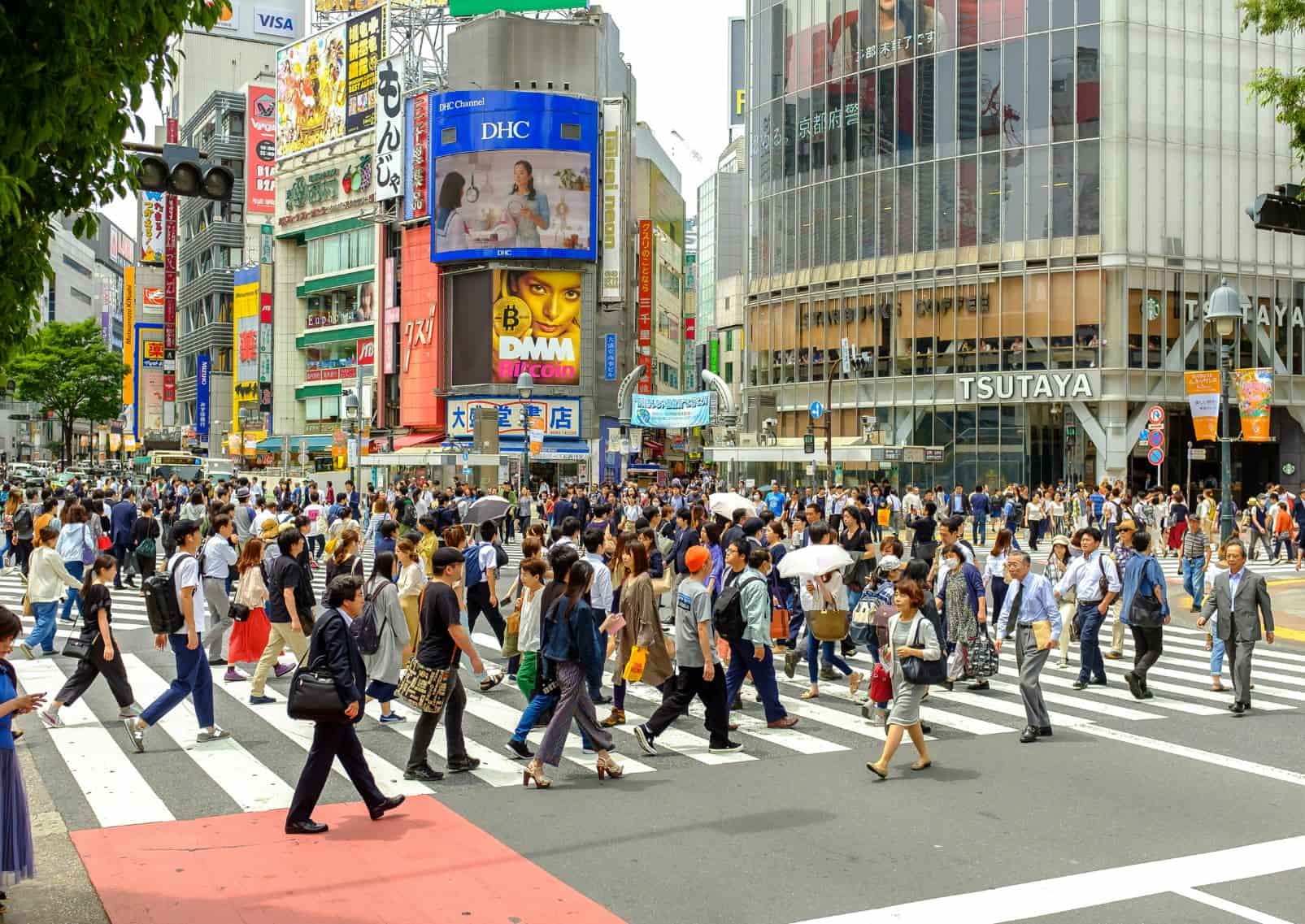 El cruce de Shibuya al mediodía, Tokio