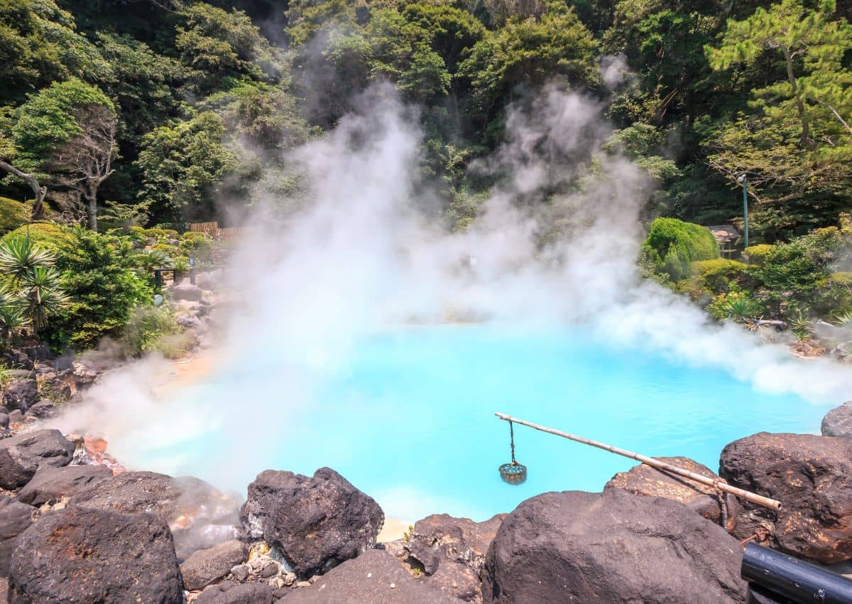 Umi Jigoku, uno de los famosos infiernos de Beppu en Japón
