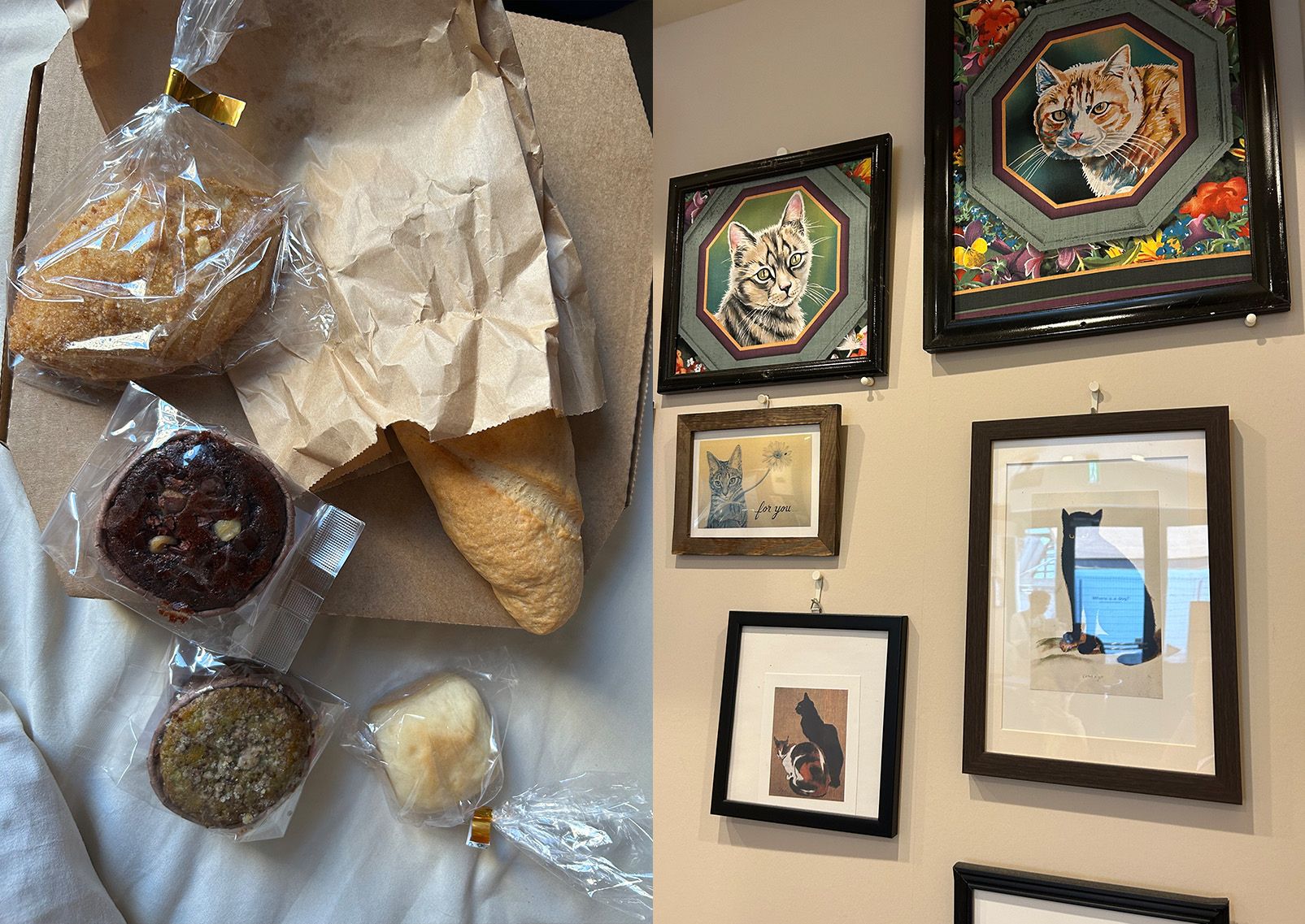 Productos de panadería en la cafetería Where is a Dog - Tokio, Japón