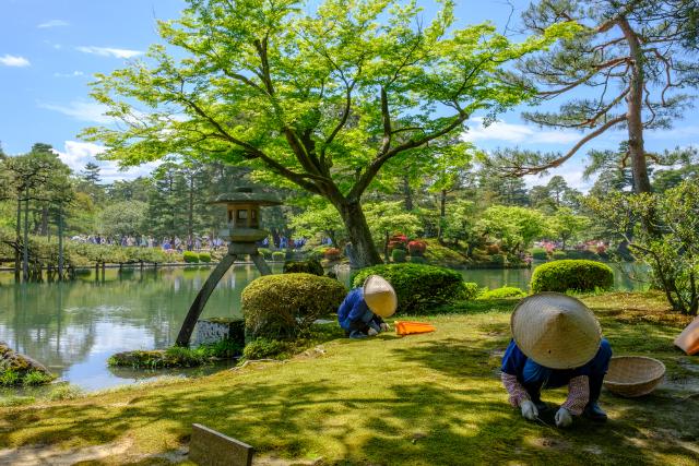 Kenrokuen, jardín en Kanazawa 
