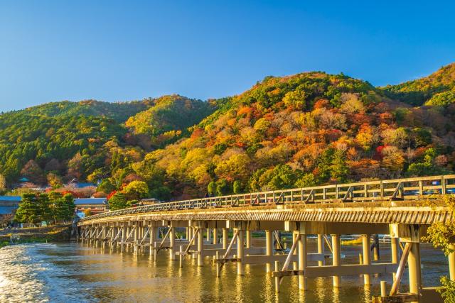 Arashiyama, puente de Togetsukyo, Kyoto 