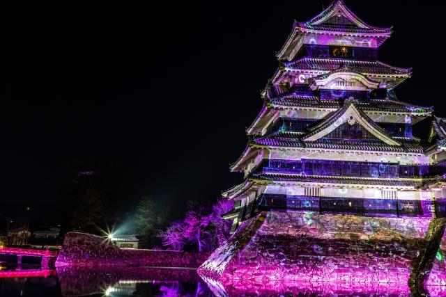 Castillo de Matsumoto a la luz del invierno