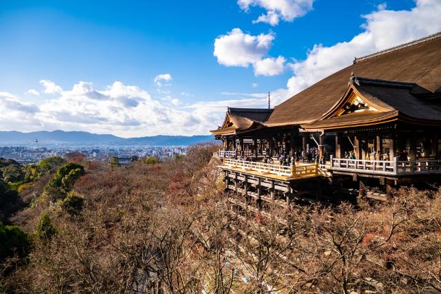 El Kiyomizu-dera en invierno, Kyoto, Japón