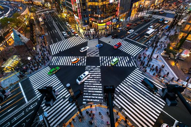 Ginza de noche