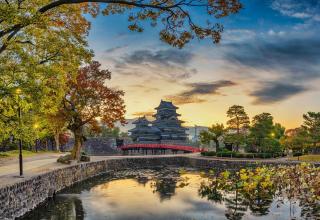 Castillo Negro de Matsumoto, una joya histórica rodeada de montañas