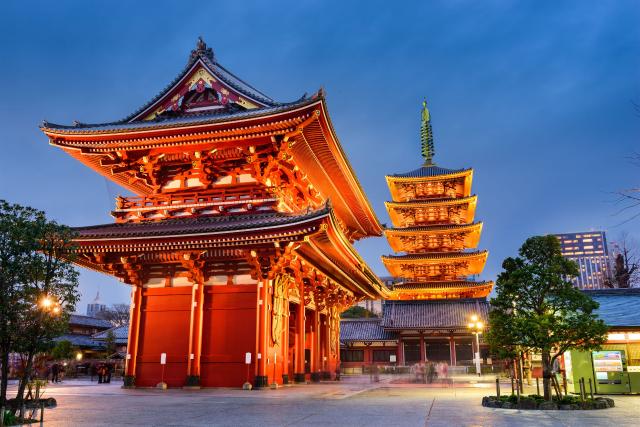 Templo Sensoji en Asakusa, Tokyo 