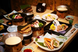 Comida kaiseki en un ryokan
