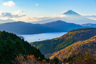 Lago Ashi con el monte Fuji, Hakone