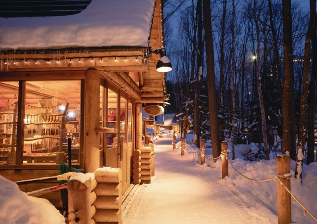 La terraza de Ningle en invierno
