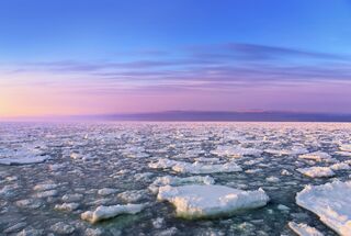Hielo flotante en Shiretoko