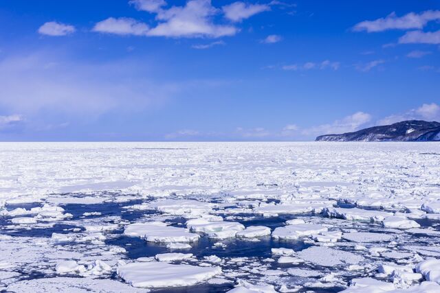 Hielo a la deriva en Shiretoko