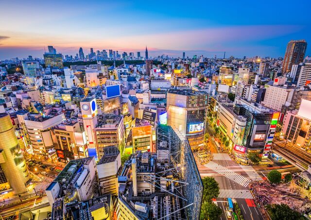 Cruce de Shibuya desde arriba, Tokio