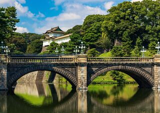 Puente Nijubashi en el Palacio Imperial, Tokio