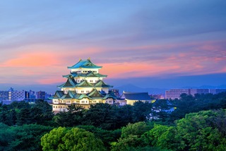 Castillo de Nagoya al atardecer