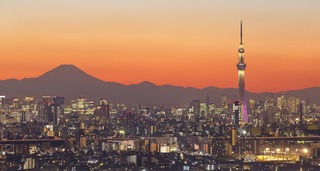Tokyo Skytree al atardecer