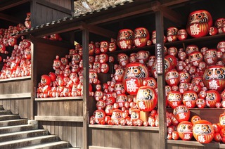 Darumas del templo Katsuo-ji, Osaka