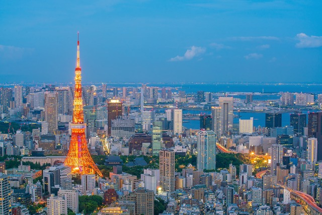Torre de Tokio, vista de la ciudad