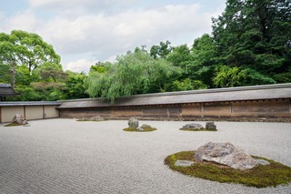 Jardín de rocas de Ryoan-ji en Kioto 