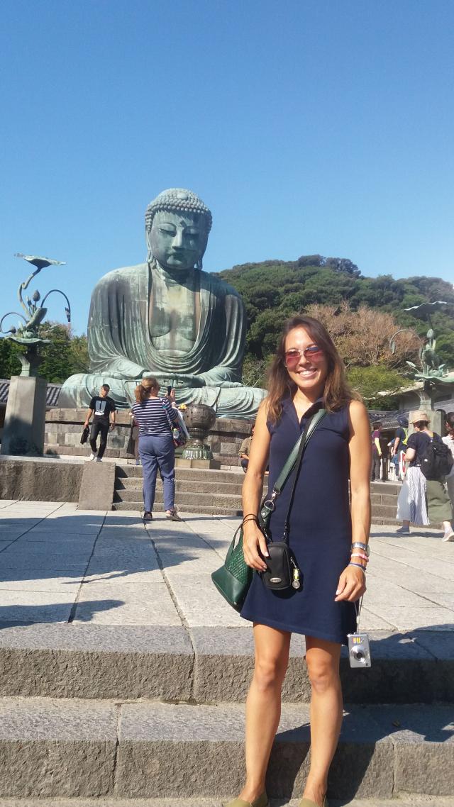 En Kamakura, junto al Gran Buda