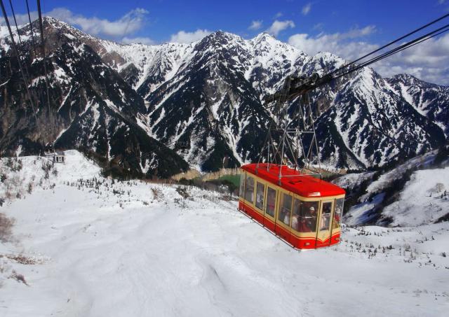 Funicular en la Ruta Alpina Tateyama Kurobe