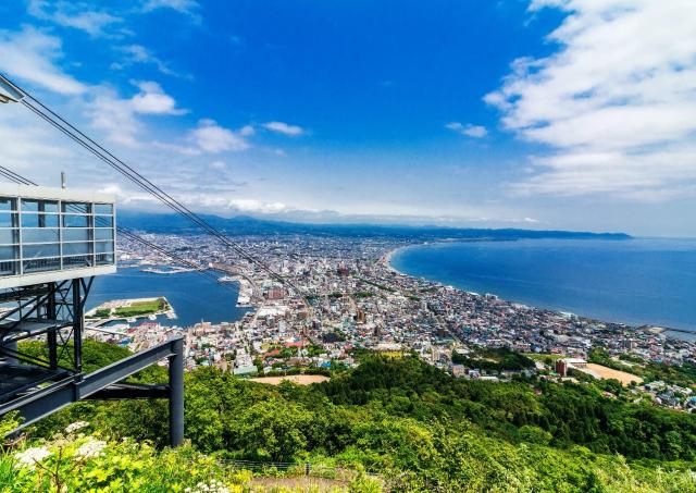 Vista desde el mirador del monte Hakodate