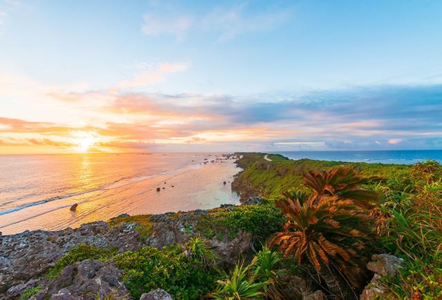 El atardecer en Okinawa