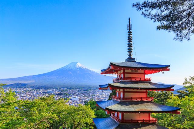 Monte Fuji, Chureito Pagoda, Japón